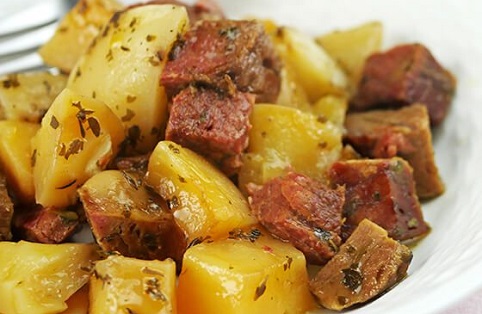 Directions for Slow Cooker Corned Beef Hash Recipe