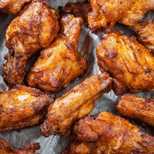 Dry-Rub Air Fried Chicken Wings