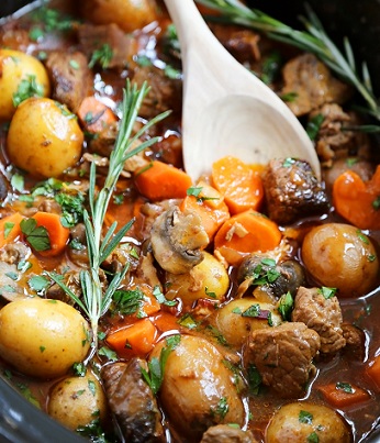 Delicious Slow Cooker Beef Bourguignon - Ready to Eat