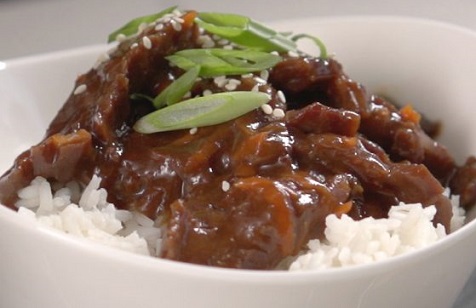 Mongolian Beef from the Slow Cooker