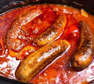 Slow Cooker Sausage with Sauce